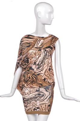 Lot 90 - An Alexander McQueen printed jersey dress, 'Natural Distinction, Un-Natural Selection' collection, Spring-Summer 2009