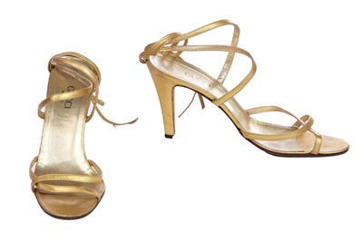 Lot 473 - A Tom Ford for Gucci chartreuse silk dress, probably Spring-Summer 1996