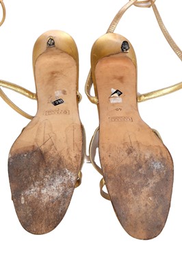 Lot 473 - A Tom Ford for Gucci chartreuse silk dress, probably Spring-Summer 1996