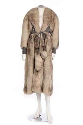 Lot 238 - A Bill Gibb fox fur coat, Autumn-Winter 1977,...