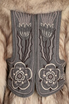 Lot 238 - A Bill Gibb fox fur coat, Autumn-Winter 1977,...