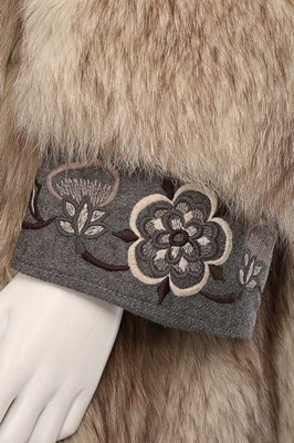 Lot 238 - A Bill Gibb fox fur coat, Autumn-Winter 1977,...