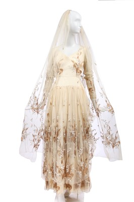 Lot 233 - A Thea Porter couture bridal gown, 1980