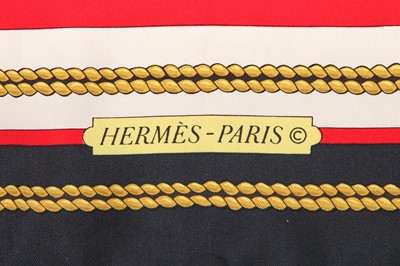 Lot 52 - Two Hermès printed silk scarves, 1990s