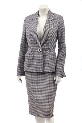 Lot 235 - A Christian Dior checked wool suit, late 1980s