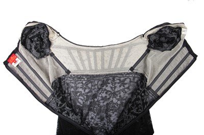 Lot 164 - A Vivienne Westwood flocked tulle corset dress, Autumn-Winter, 1992-93