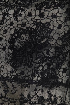 Lot 164 - A Vivienne Westwood flocked tulle corset dress, Autumn-Winter, 1992-93