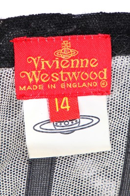 Lot 164 - A Vivienne Westwood flocked tulle corset dress, Autumn-Winter, 1992-93