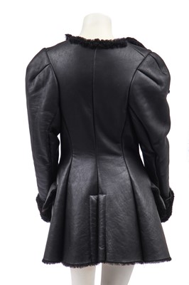 Lot 166 - A Vivienne Westwood black sheepskin coat, 1990s