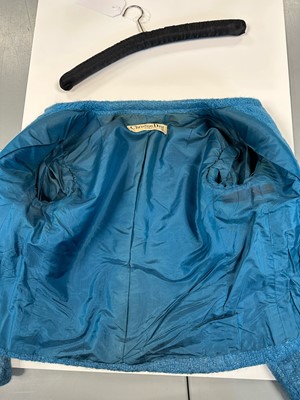 Lot 300 - A Christian Dior by Marc Bohan couture blue bouclé suit, Autumn-Winter 1962