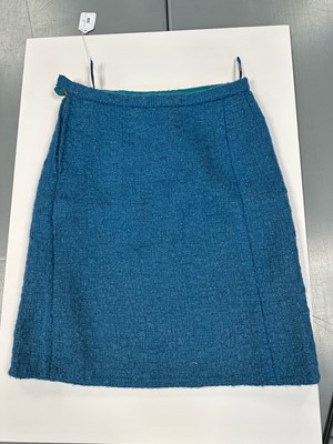 Lot 300 - A Christian Dior by Marc Bohan couture blue bouclé suit, Autumn-Winter 1962