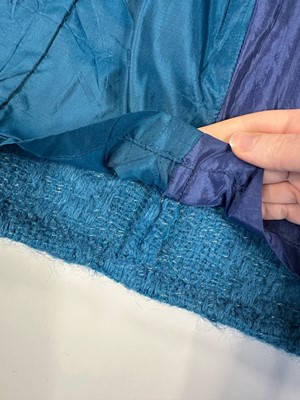 Lot 300 - A Christian Dior by Marc Bohan couture blue bouclé suit, Autumn-Winter 1962