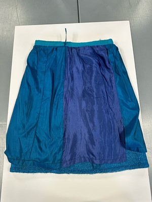Lot 300 - A Christian Dior by Marc Bohan couture blue bouclé suit, Autumn-Winter 1962