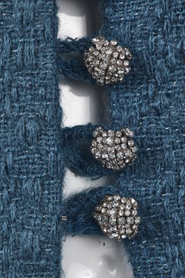 Lot 300 - A Christian Dior by Marc Bohan couture blue bouclé suit, Autumn-Winter 1962