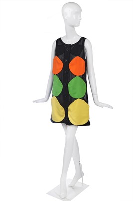 Lot 279 - A Marc Vaughan abstract mini-dress, 1960s