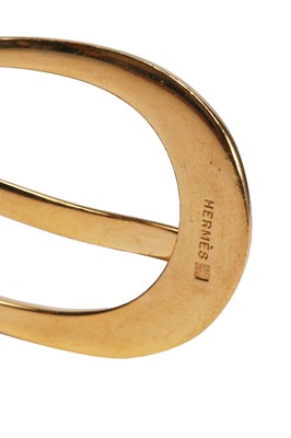 Lot 188 - An unusual Hermès leather 'bell' belt, 1993