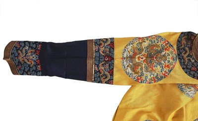 Lot 557 - A fine and rare Imperial women's summer dragon robe, longpao, Chinese, late 19th century