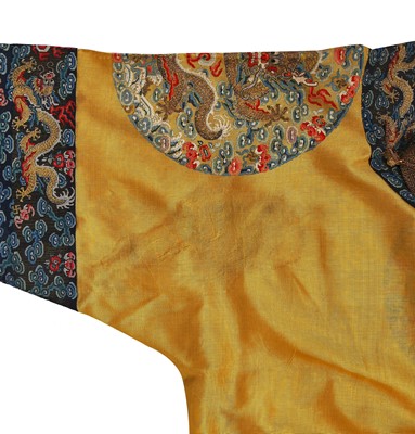 Lot 557 - A fine and rare Imperial women's summer dragon robe, longpao, Chinese, late 19th century