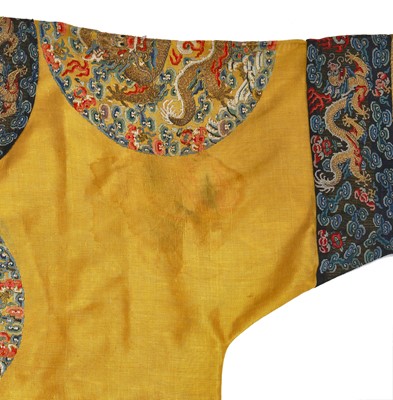 Lot 557 - A fine and rare Imperial women's summer dragon robe, longpao, Chinese, late 19th century