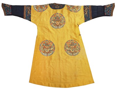 Lot 557 - A fine and rare Imperial women's summer dragon robe, longpao, Chinese, late 19th century