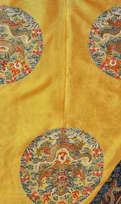 Lot 557 - A fine and rare Imperial women's summer dragon robe, longpao, Chinese, late 19th century