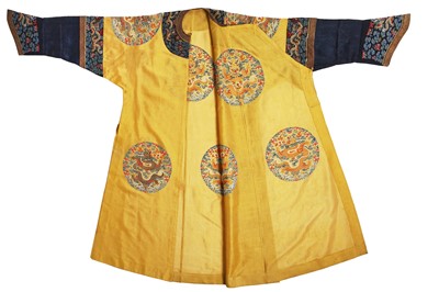 Lot 557 - A fine and rare Imperial women's summer dragon robe, longpao, Chinese, late 19th century