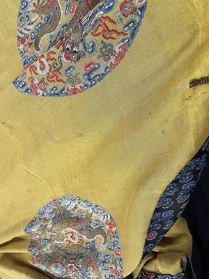 Lot 557 - A fine and rare Imperial women's summer dragon robe, longpao, Chinese, late 19th century