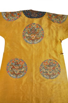 Lot 557 - A fine and rare Imperial women's summer dragon robe, longpao, Chinese, late 19th century