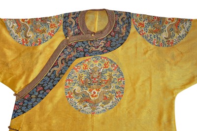 Lot 557 - A fine and rare Imperial women's summer dragon robe, longpao, Chinese, late 19th century