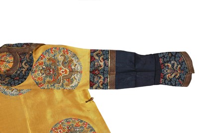 Lot 557 - A fine and rare Imperial women's summer dragon robe, longpao, Chinese, late 19th century