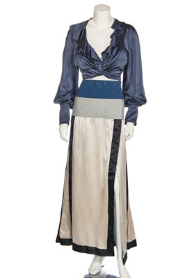 Lot 156 - A John Galliano Chinese-inspired silk evening ensemble, 'A Russian Gypsy Named O'Flanneghan' collection, Spring-Summer 1997