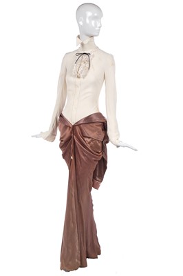 Lot 342 - A rare John Galliano moss-crêpe and satin dress, 'Music Icons' collection, Spring-Summer 2000