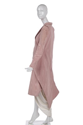 Lot 438 - A rare John Galliano blush-pink moiré faille tailcoat, 'Misia Diva (Pin Up)' collection, Spring-Summer 1995