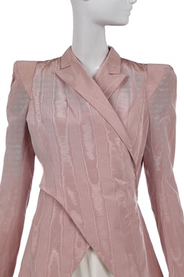 Lot 438 - A rare John Galliano blush-pink moiré faille tailcoat, 'Misia Diva (Pin Up)' collection, Spring-Summer 1995