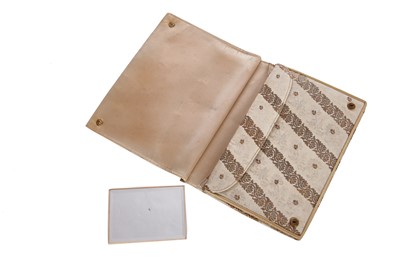 Lot 187 - A Cartier clutch bag with 9ct Gold frame, probably 1950s