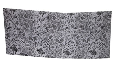 Lot 392 - Hilde Smith fabrics for BodyMap : '' Barbee takes a trip around nature's cosmic curves', Spring -Summer, 1985