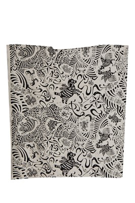 Lot 392 - Hilde Smith fabrics for BodyMap : '' Barbee takes a trip around nature's cosmic curves', Spring -Summer, 1985