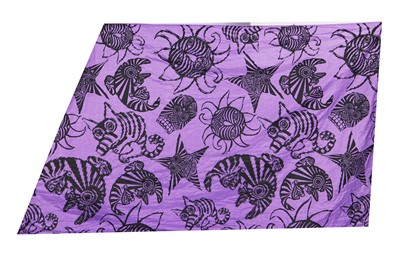 Lot 398 - Hilde Smith fabrics for BodyMap, 'Is a Comet a star...a moon... a sun...Aura Racoon', Spring-Summer, 1986