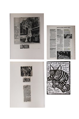 Lot 398 - Hilde Smith fabrics for BodyMap, 'Is a Comet a star...a moon... a sun...Aura Racoon', Spring-Summer, 1986