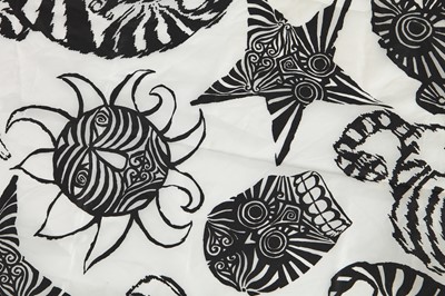 Lot 232 - Hilde Smith fabrics for BodyMap, 'Is a Comet a star...a moon... a sun...Aura Racoon', Spring-Summer 1986
