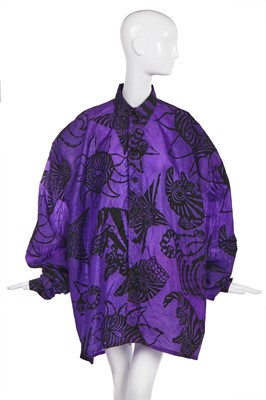 Lot 397 - A BodyMap outsized shirt, 'Is a Comet a star...a moon... a sun...Aura Racoon', Spring-Summer, 1986