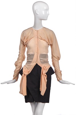 Lot 377 - A John Galliano ensemble, 'The Rose' collection, autumn-winter 1987-88