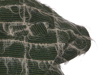 Lot 368 - A rare John Galliano Linton Tweed spencer-style jacket, 'The Ludic Game' collection, Autumn-Winter, 1985-86