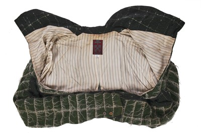Lot 368 - A rare John Galliano Linton Tweed spencer-style jacket, 'The Ludic Game' collection, Autumn-Winter, 1985-86