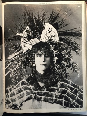 Lot 368 - A rare John Galliano Linton Tweed spencer-style jacket, 'The Ludic Game' collection, Autumn-Winter, 1985-86
