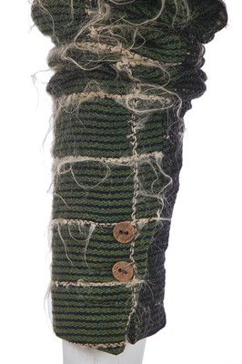 Lot 368 - A rare John Galliano Linton Tweed spencer-style jacket, 'The Ludic Game' collection, Autumn-Winter, 1985-86