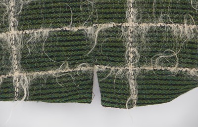 Lot 368 - A rare John Galliano Linton Tweed spencer-style jacket, 'The Ludic Game' collection, Autumn-Winter, 1985-86