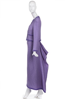 Lot 180 - A fine Chanel lavender wool tweed ensemble, Autumn-Winter 1998-99