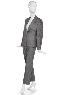 Lot 421 - A Versace Prince-of-Wales checked wool suit, 'Debut' collection, Spring-Summer 1998