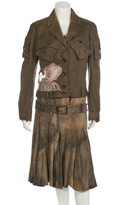 Lot 126 - A John Galliano jacket and skirt, 2000s